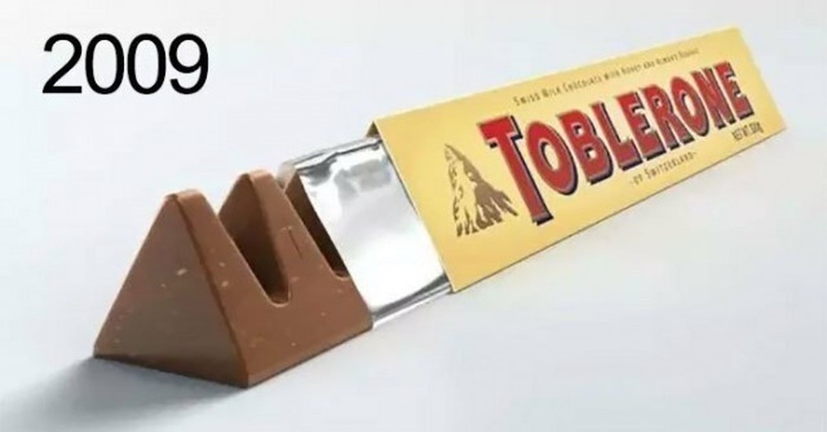 Шоколад в треугольной упаковке Toblerone