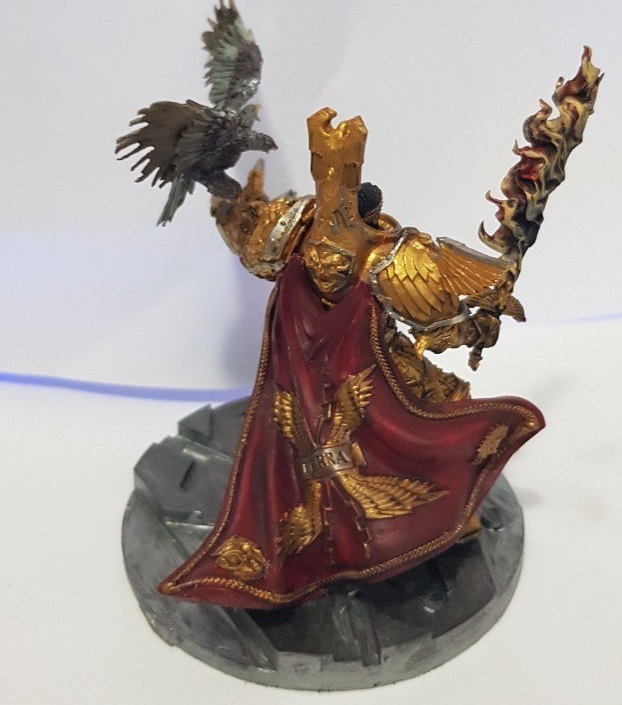 God Emperor of Mankind (this is my approximately 7th miniature) - My, Warhammer 40k, Painting miniatures, Modeling, Emperor of Humanity, Longpost