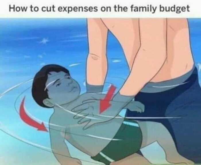 How to cut family budget expenses. - Wikihow, Bathing, Black humor, Bathing