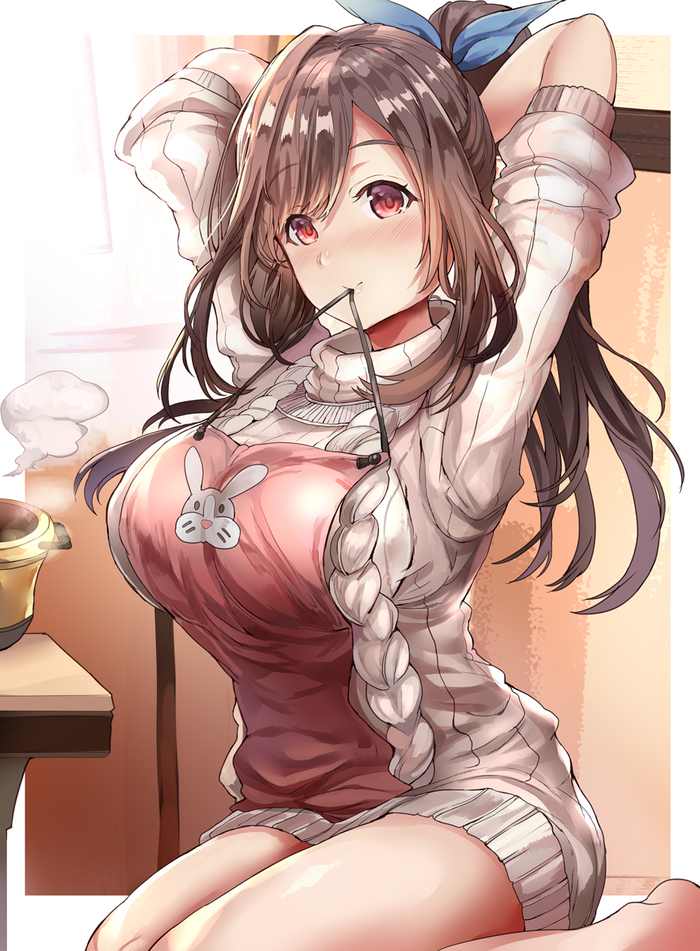 Your breakfast is almost ready - Anime art, Anime, Idolmaster shiny colors, Kogane Tsukioka