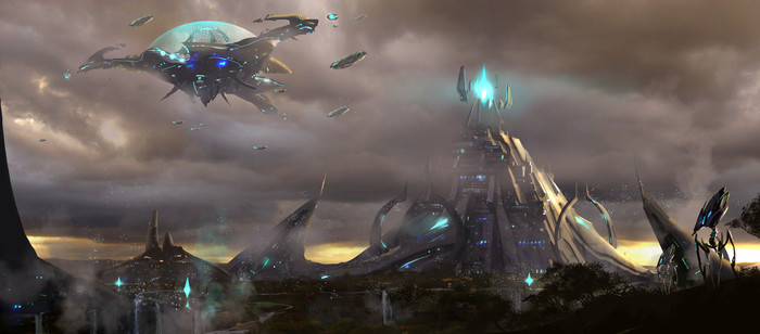 Rebuilding Auir by Charles Lee - Blizzard, Starcraft, Starcraft 2:Legacy of the Void, Starcraft 2, Protoss, Artstation