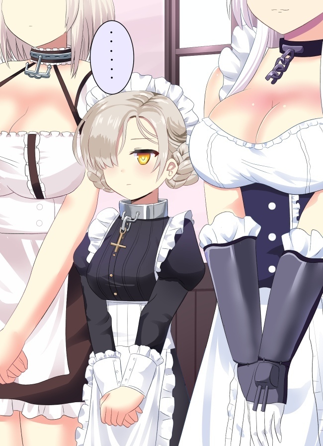 Sirius, Sheffield & Belfast - NSFW, Azur lane, Sirius, Sheffield, Belfast, Boobs, Etty, Anime, Anime art