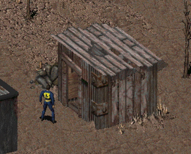 We loot the toilet and repair the bridge in Fallout: Nevada - Games, Computer games, Fallout, Fallout of Nevada, Humor, Toilet, Bridge, Longpost