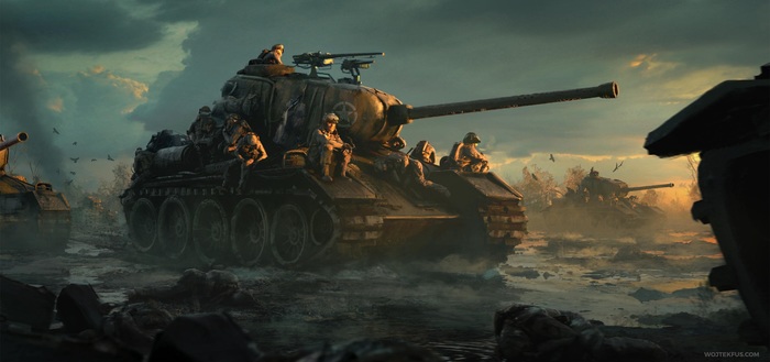 Armored - Art, Tanks, The Second World War, Wojtek Fus