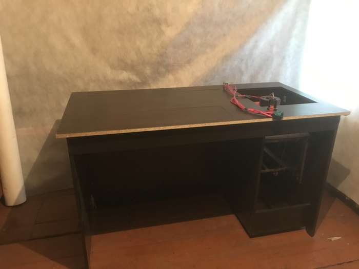 Game table with mechanisms! - My, Computer, IT, Modding, Computer Modding, Computer hardware, Iron, GIF, Longpost