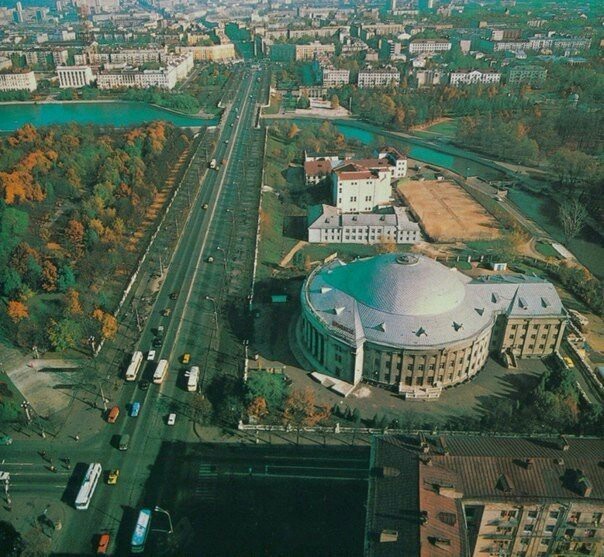 Ленинский проспект в Минске, 1970-е - Минск, СССР, 70-е