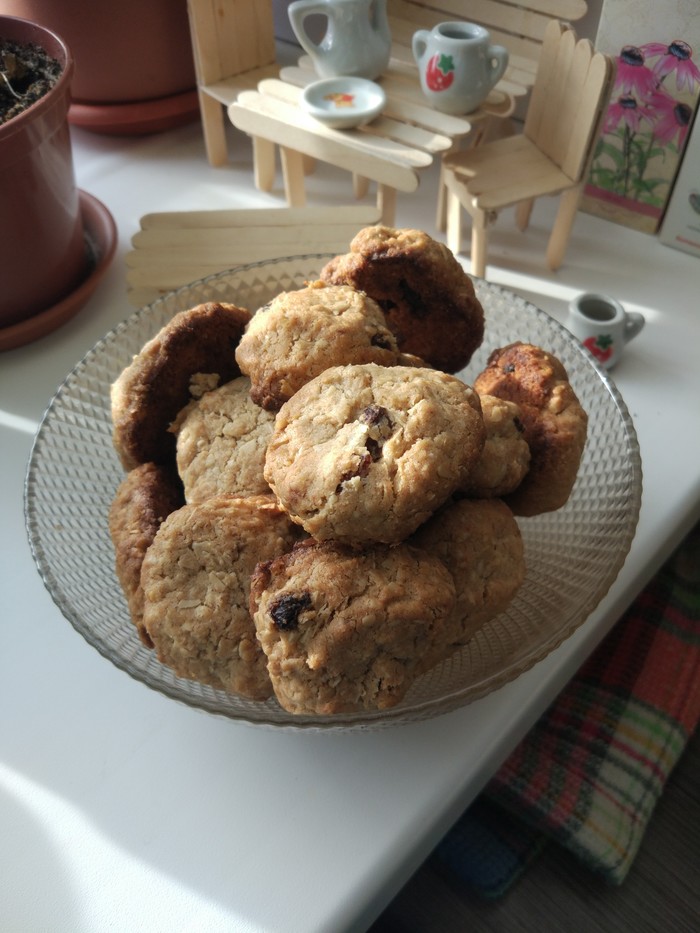 Oatmeal cookies for sweet tooth kids - My, Recipe, Cookies, Oatmeal cookies, Food