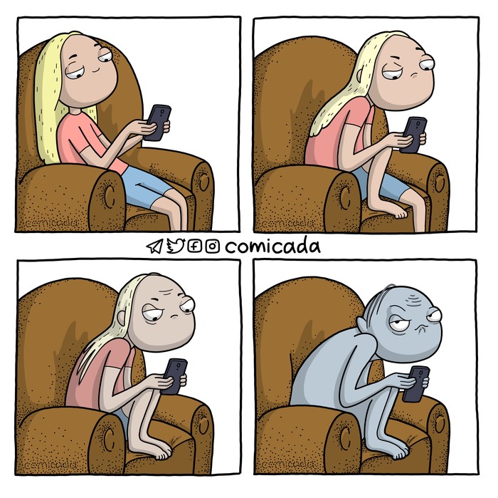 When you wait for pizza - My, Pizza, Comicada, Comics, Humor, Author's comic