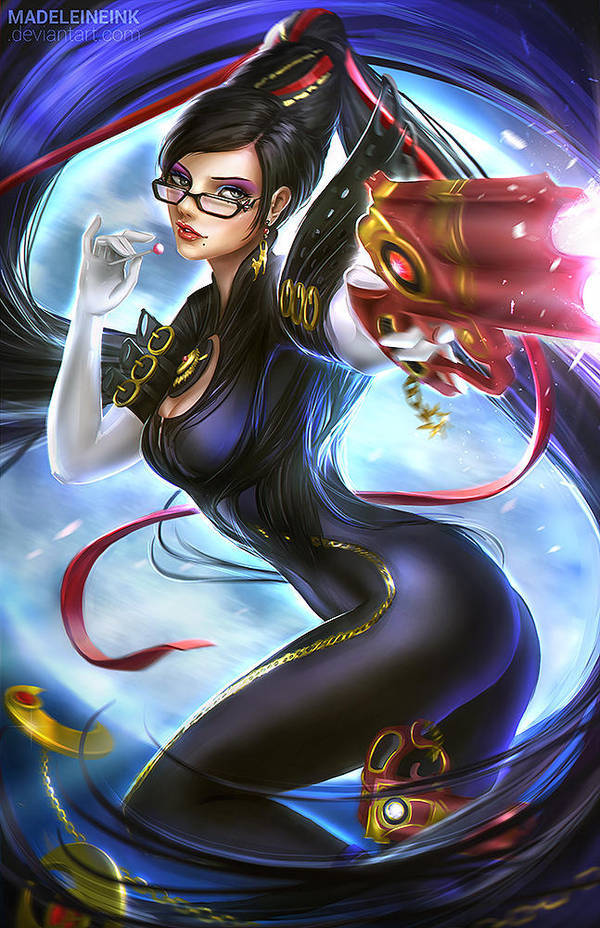 Bayonetta - DeviantArt, Арт, Рисунок, Игры, Bayonetta, Madeleineink