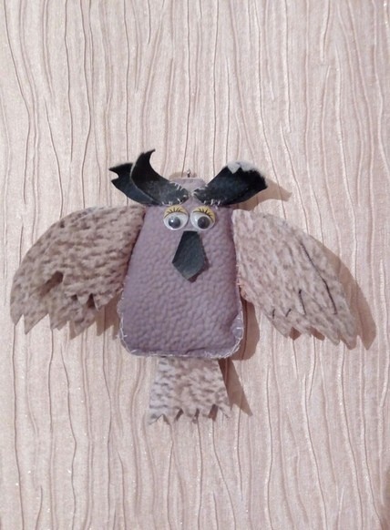 My 10 year old sister made this owl 5 years ago - Soft toy, My, Fanfiction about the effective owl, Creation