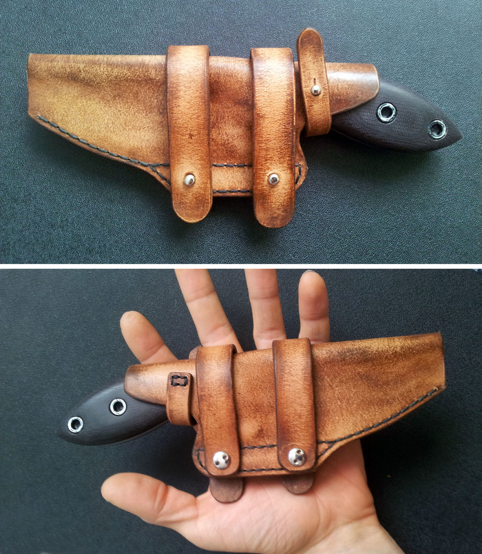 Пятничная у8а Нож, Своими руками, Рукоделие с процессом, Сталь, Кожа, Видео, Длиннопост