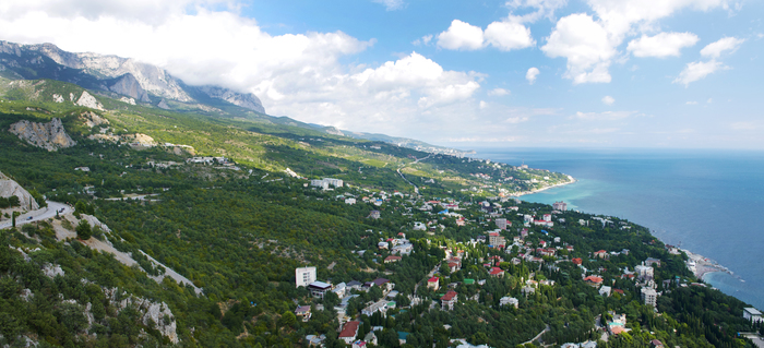 On the back of a cat. - My, Crimea, Mount Cat, Simeiz, Katsiveli, The mountains, View from above, The photo, Travels, Longpost