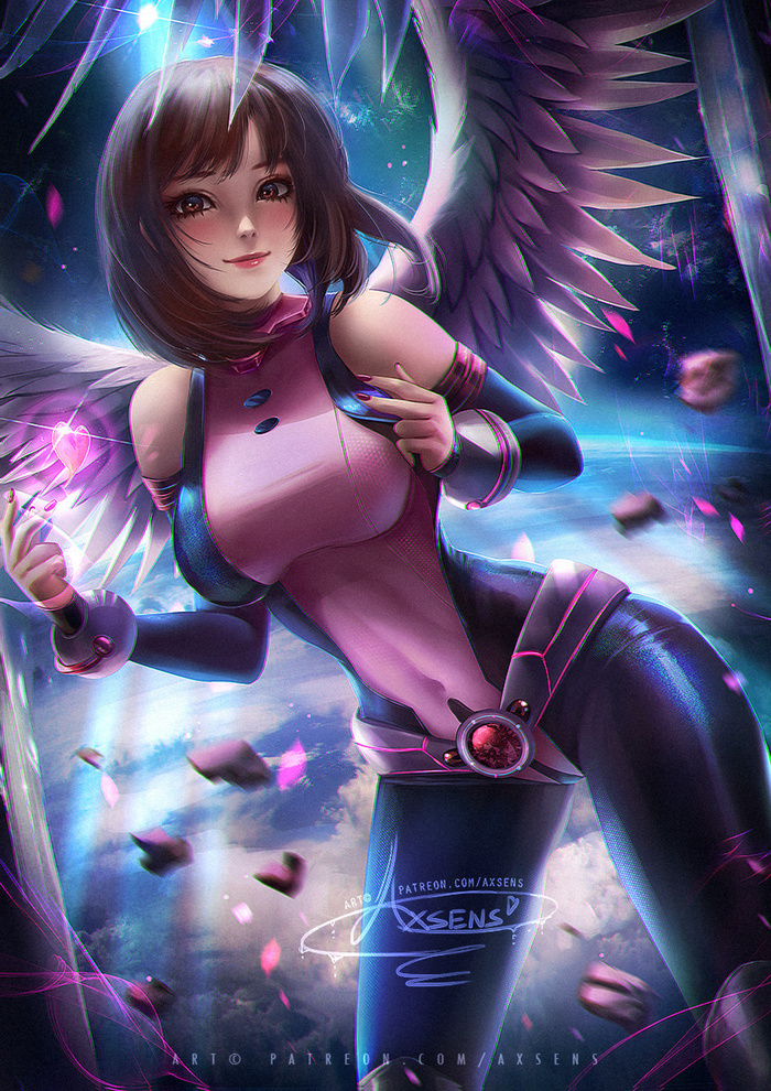 Angel Uraraka Art - Арт, Аниме, Axsens, Boku no Hero Academia, Uraraka Ochako, Девушки