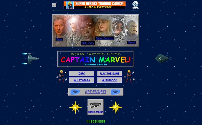 Have you seen the Captain Marvel movie page on the official Marvel website?) - Marvel, Captain Marvel, Comics, Site