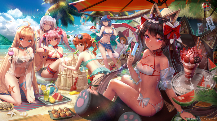 Carefree summer - Anime Art, Аниме, Iron saga