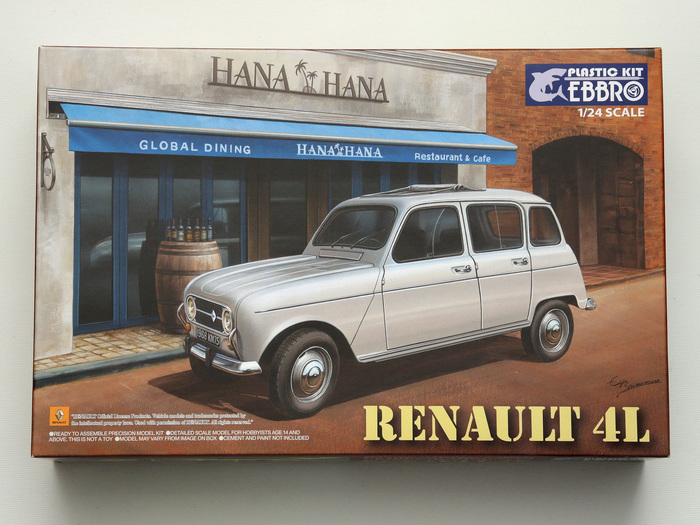 Renault 4L - 1/24 - Assembly in pictures - My, Renault, Stand modeling, Scale model, , Longpost, 1:24