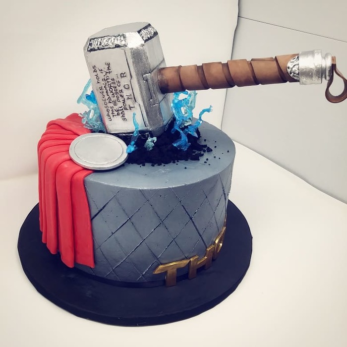 Cake - Marvel, Cake, Thor, Reddit, Thor's Hammer, Mjolnir