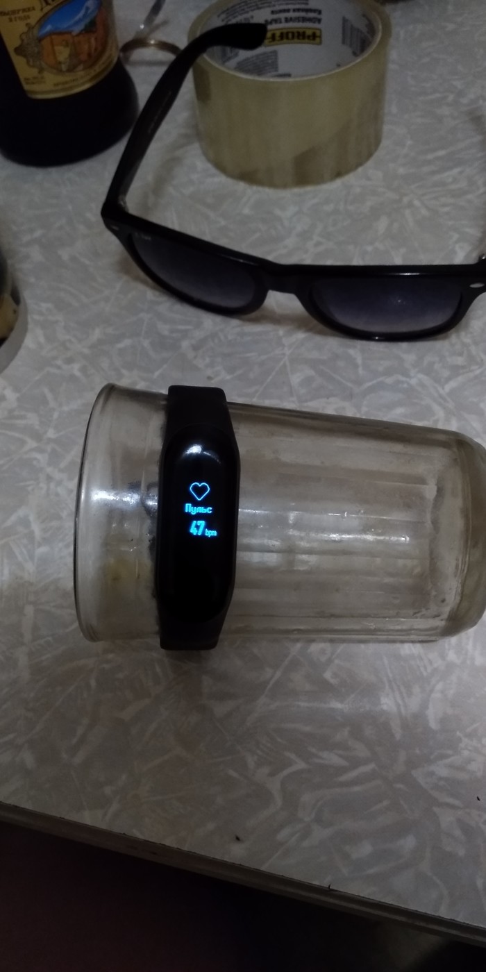 The pulse of a faceted glass - My, Xiaomi, , Fitness Tracker, Pulse, Mi band 3
