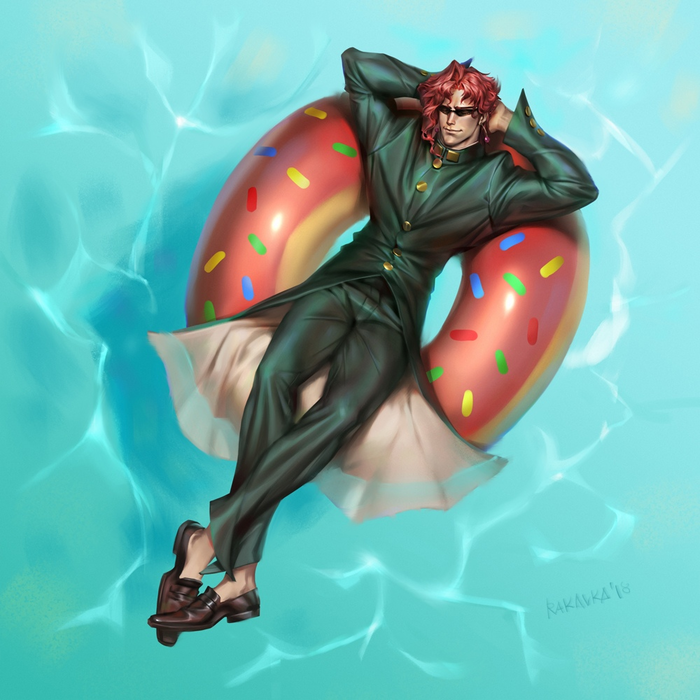   Jojos Bizarre Adventure, Kakyouin Noriaki, Anime Art, Rakavka, , 