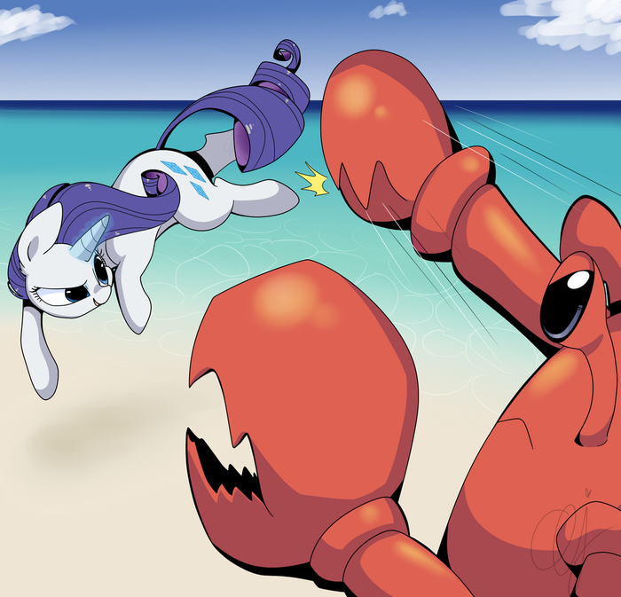 ٸ My Little Pony, Rarity, , Giant Enemy Crab, Inkieheart