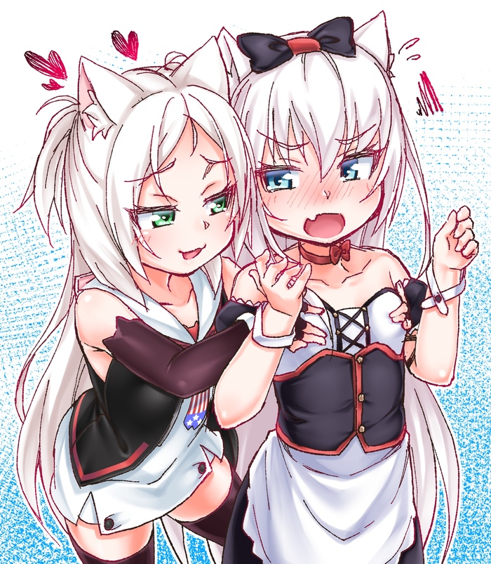 Sims & Hammann - Azur Lane, The Sims, Hammann, Anime Art, Аниме, Арт