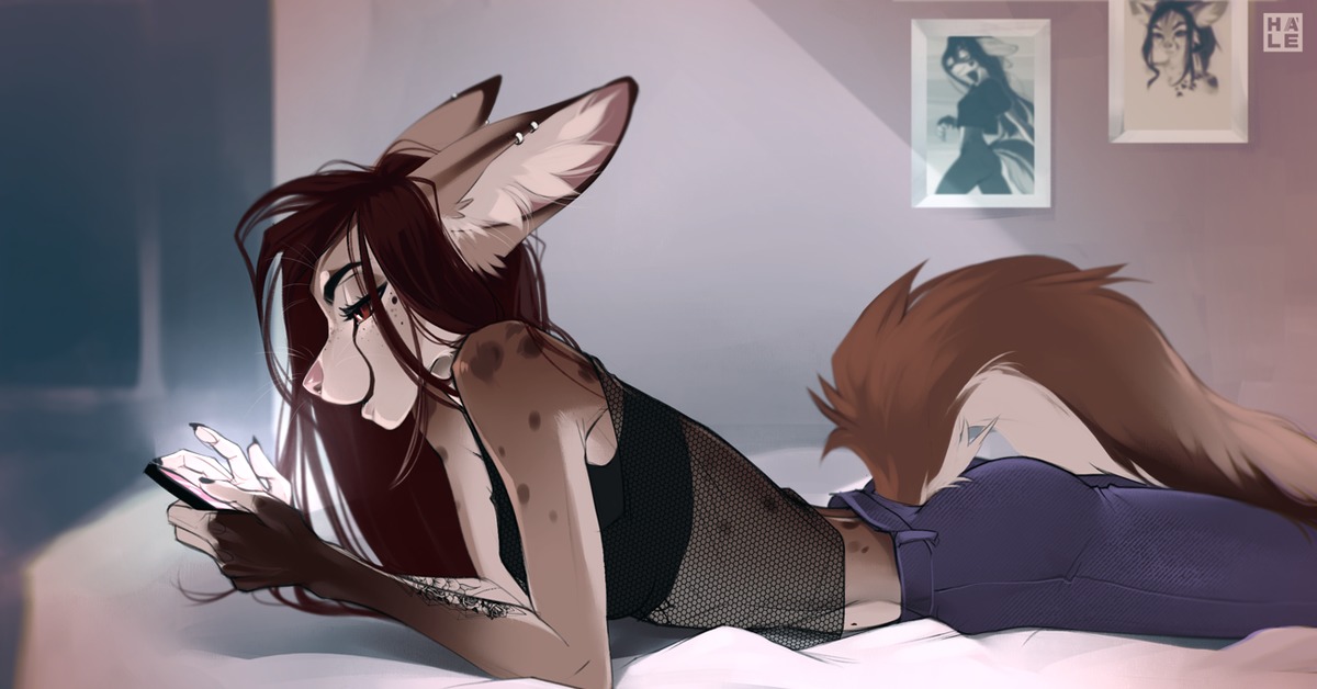 Very young teen fox girl furry