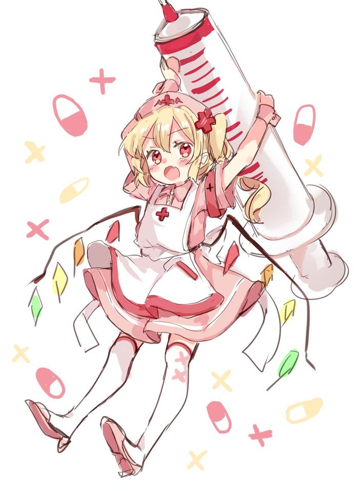 Flandre Scarlet Touhou, Anime Art, , Flandre Scarlet, Paragasu