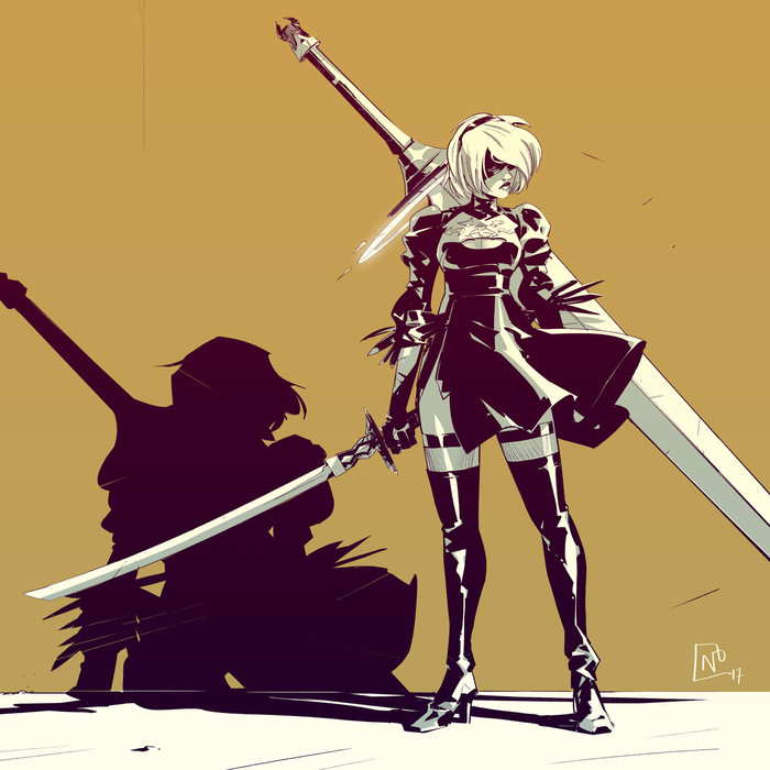 Nier Automata - Арт, NIER Automata, Nicolab