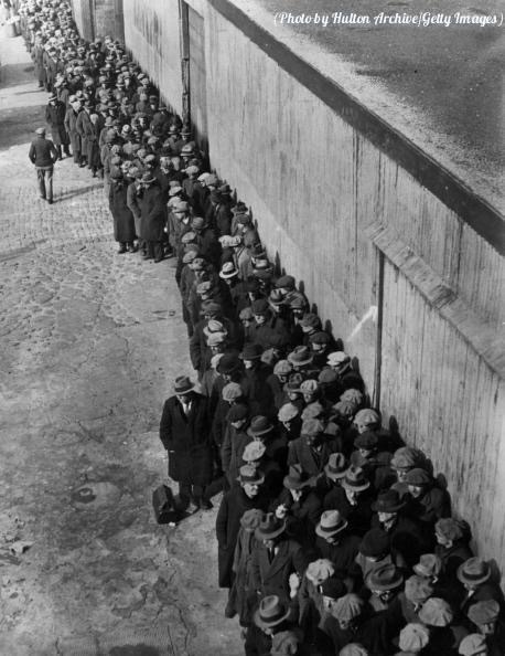 Soup and coffee line during the Great Depression - USA, The Great Depression