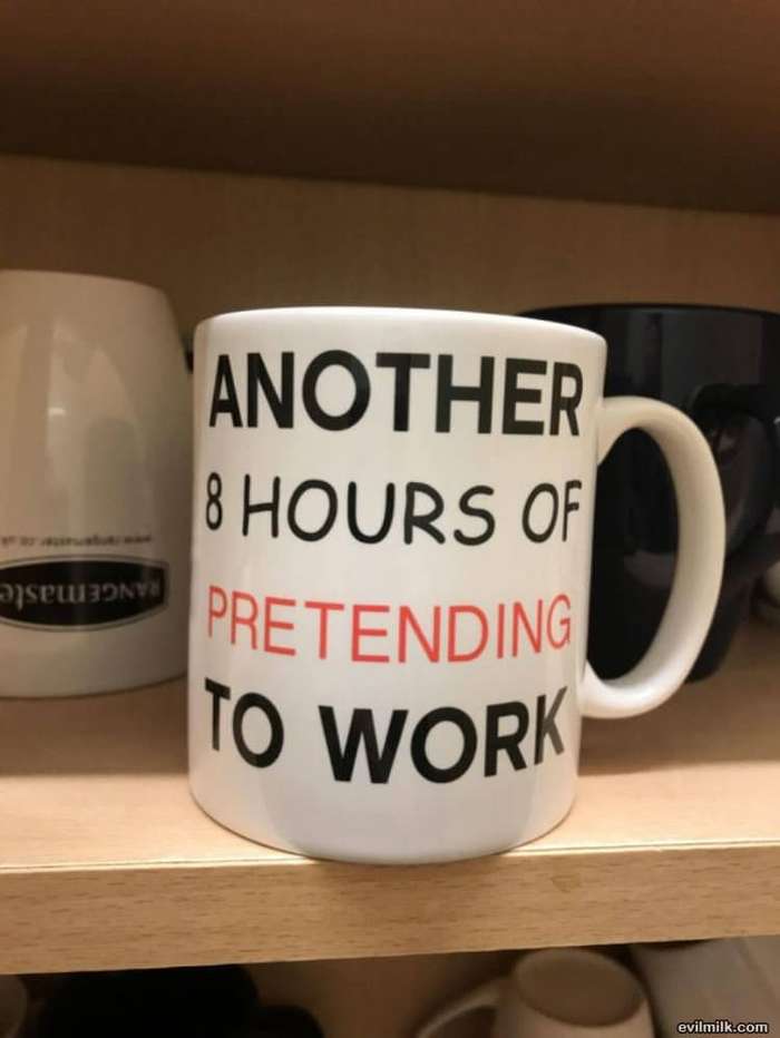 Очередные 8 часов создавать видимость работы