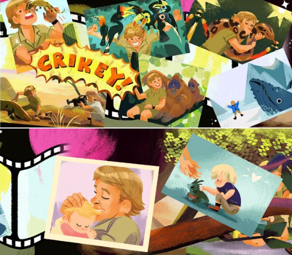 Happy birthday, Steve! - Steve Irwin, Google, Birthday, Everlasting memory, Longpost