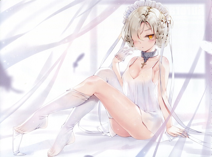 Sheffield - NSFW, Azur Lane, Sheffield, Этти, Горничная, Anime Art, Аниме, Арт