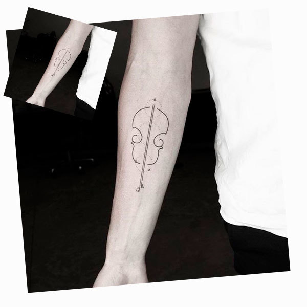 Geometry - a tattoo of amazing beauty or dirt on your arm? - My, Tattoo, Geometry, GIF, Longpost