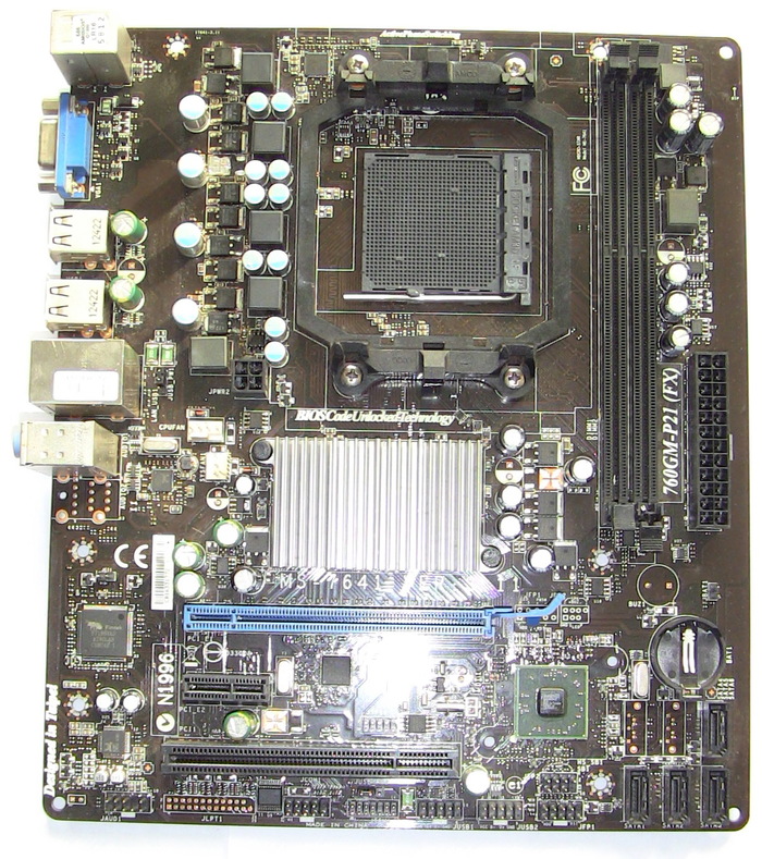 Motherboard MSI 760GM-P21 mosfet burns - Motherboard, My, Longpost, 