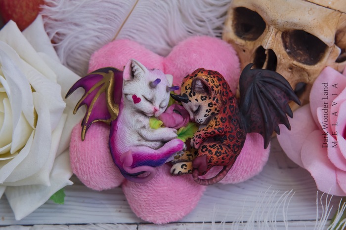 Kittens and Kitty Processes) - My, cat, Polymer clay, Longpost