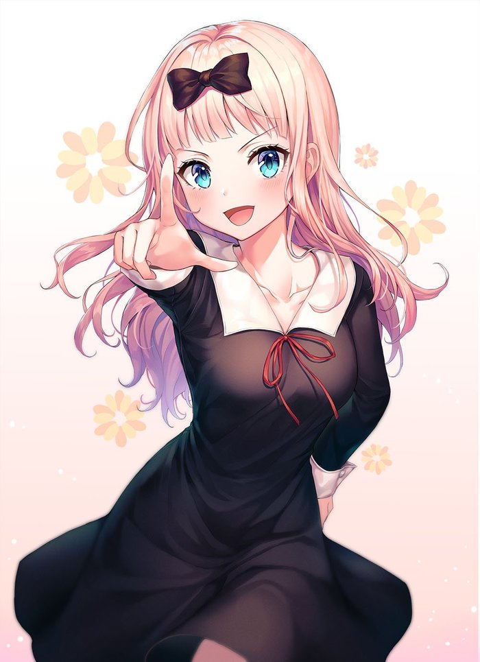 Fujiwara Chika Anime Art, Kaguya-sama wa Kokurasetai, Fujiwara Chika