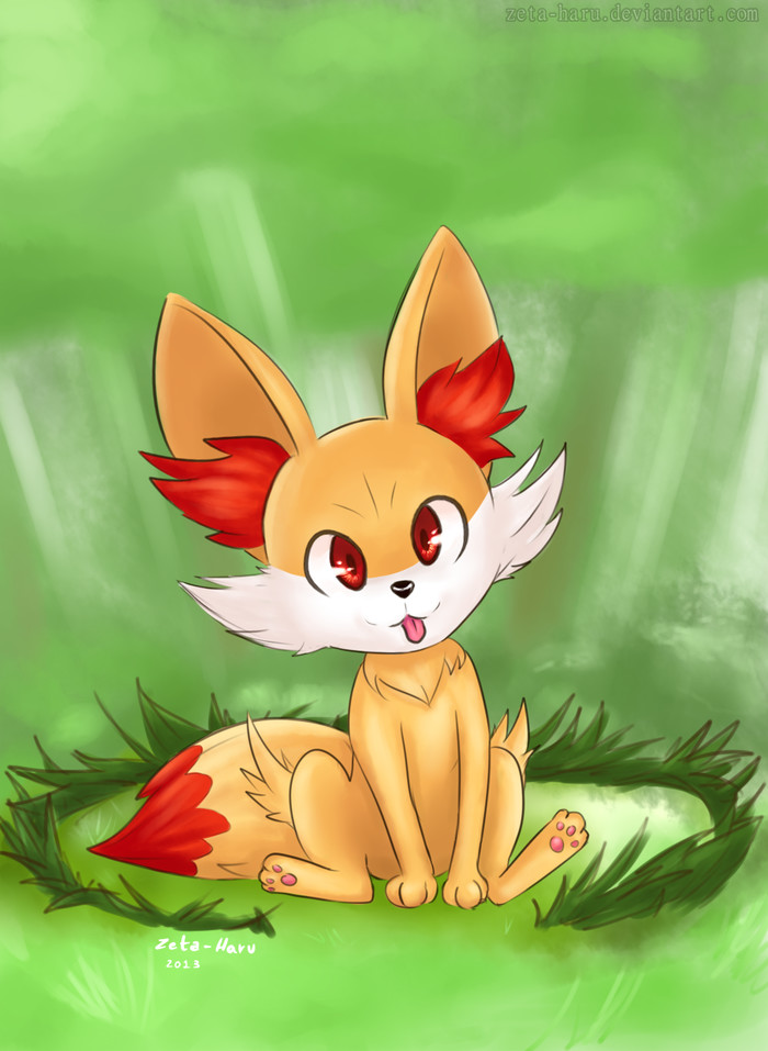 Blep - Покемоны, Fennekin, Арт