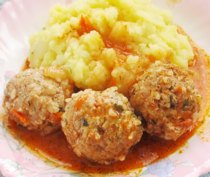 Hedgehog meatballs with potatoes - My, , Meatballs, , , Longpost