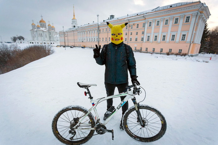 Pica Pica - My, Pikachu, A bike, Mask, Non-slippery, Heat