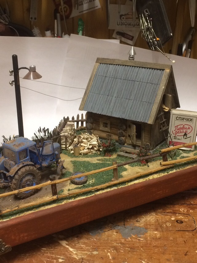 Diorama - Stand modeling, Diorama, Tractor, Longpost