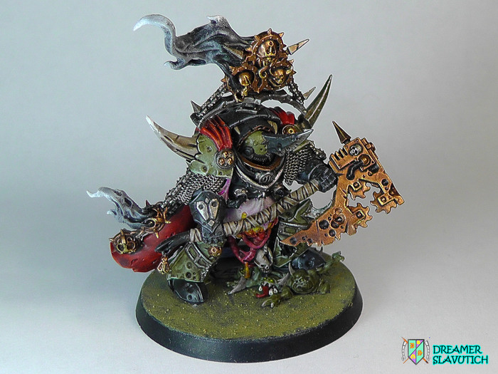 Lord of contagion - paint lying on the couch - My, Warhammer 40k, Warhammer, Death guard, Wh miniatures, Chaos space marines, Miniature, Nurgle, Longpost