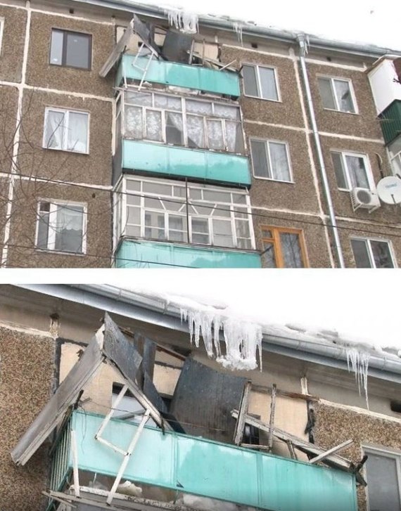 How not to clean roofs. illustrative example - Kazan, State of emergency, Workers, Utility services