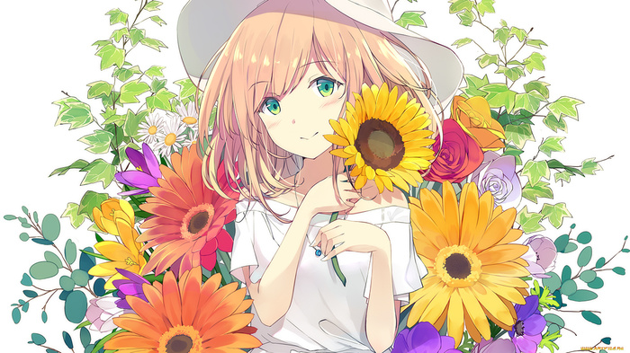 Flowers - Anime art, Anime, Anime original, Flowers