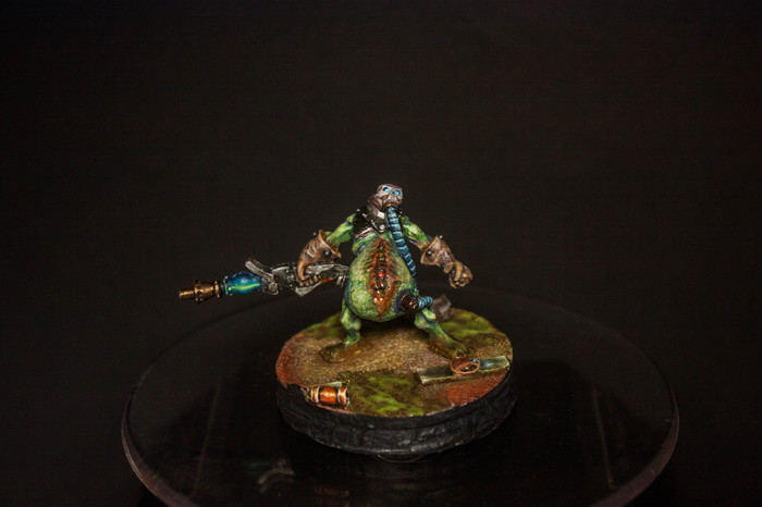 Haven't been here in a while and here we go again. My fresh minky paint. (Bile Thrall\Warmachine) - My, Desktop wargame, Painting miniatures, Scale model, Hobby, Steampunk, Characters (edit), Longpost