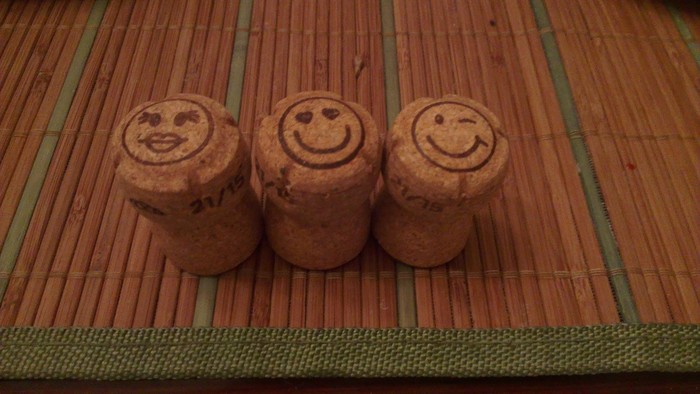 Positive champagne corks - My, Wine corks, Positive