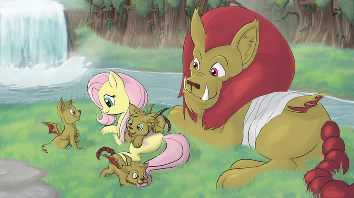    My Little Pony, Fluttershy, , Kanashiipanda, Ponyart, Manny Roar