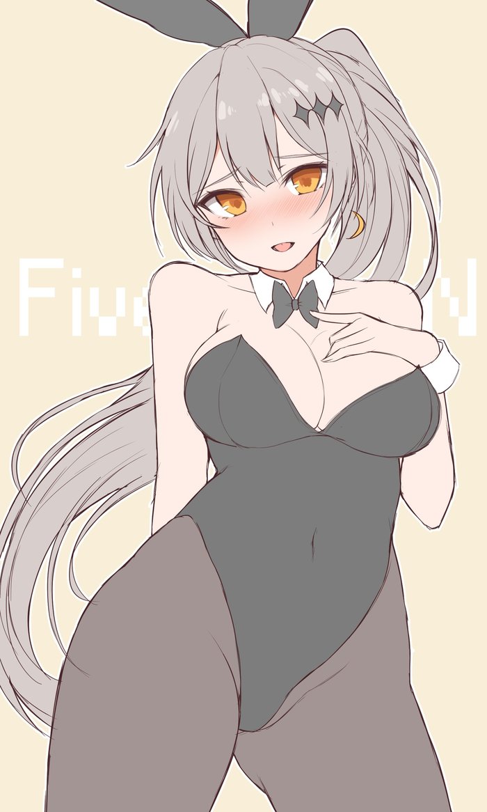 Five-seven - Anime art, Girls frontline, Five-Seven, Bunnysuit, Boobs