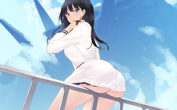 Anime Art - Anime art, Anime, SSSS Gridman, Takarada Rikka, Booty