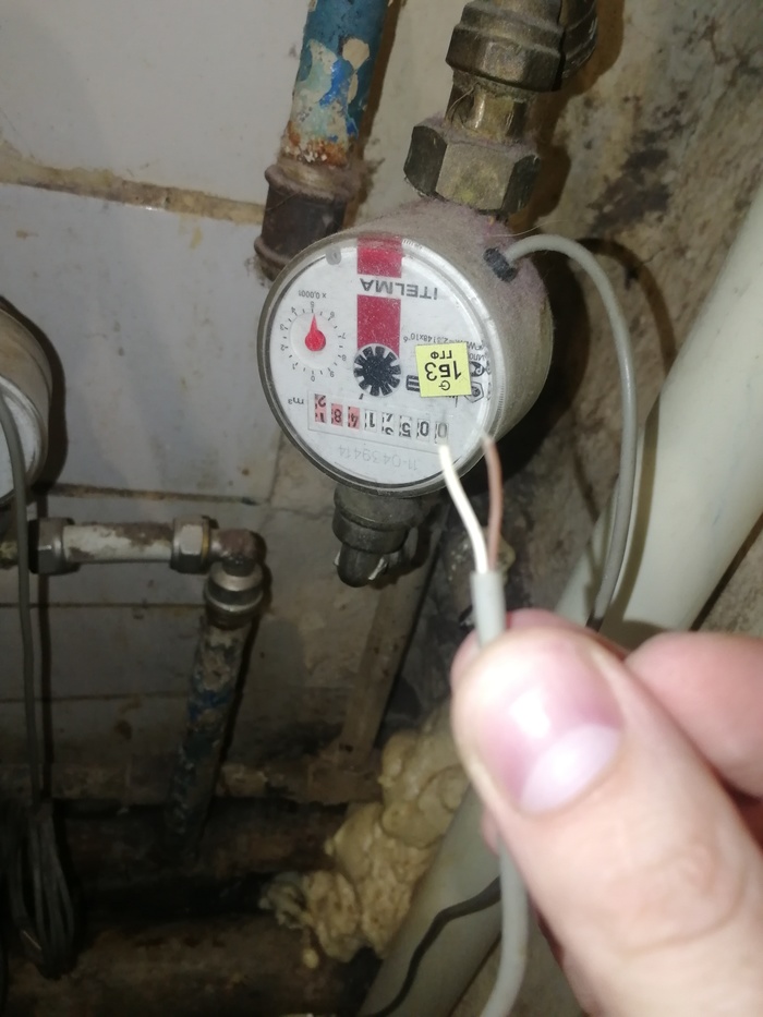 Tell me where the wires should be connected - Repair of the bathroom, Water meter, Repair, Help