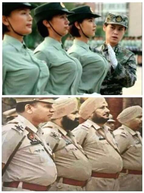 Equal! Attention! - Army, India, China